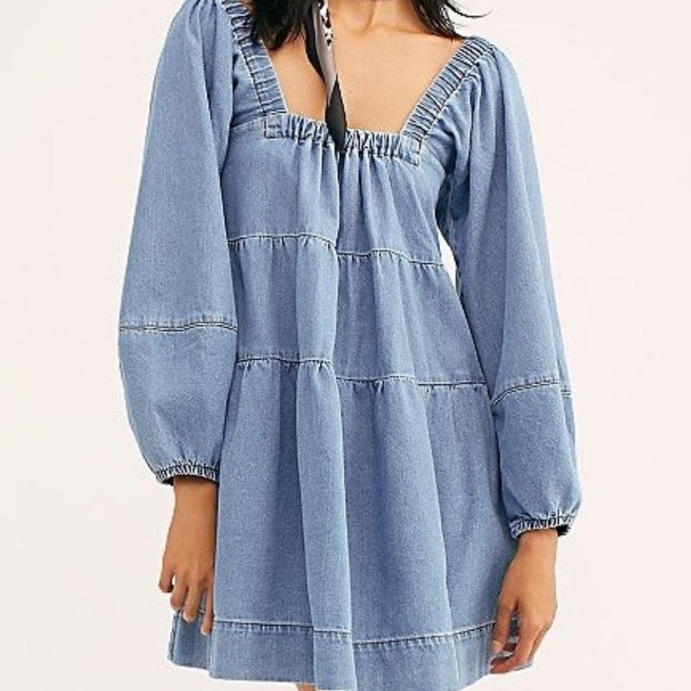 Free People Lou Jean Babydoll Dress